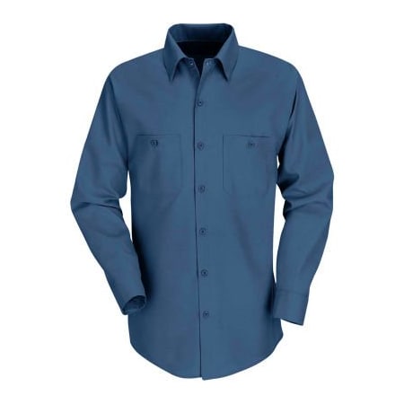 Vf Imagewear Red Kap Men's Industrial Work Shirt Long Sleeve Dark Blue Regular-L SP14 SP14DBRGL